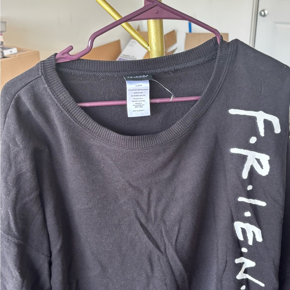 Black FRIENDS Graphic Sweatshirt